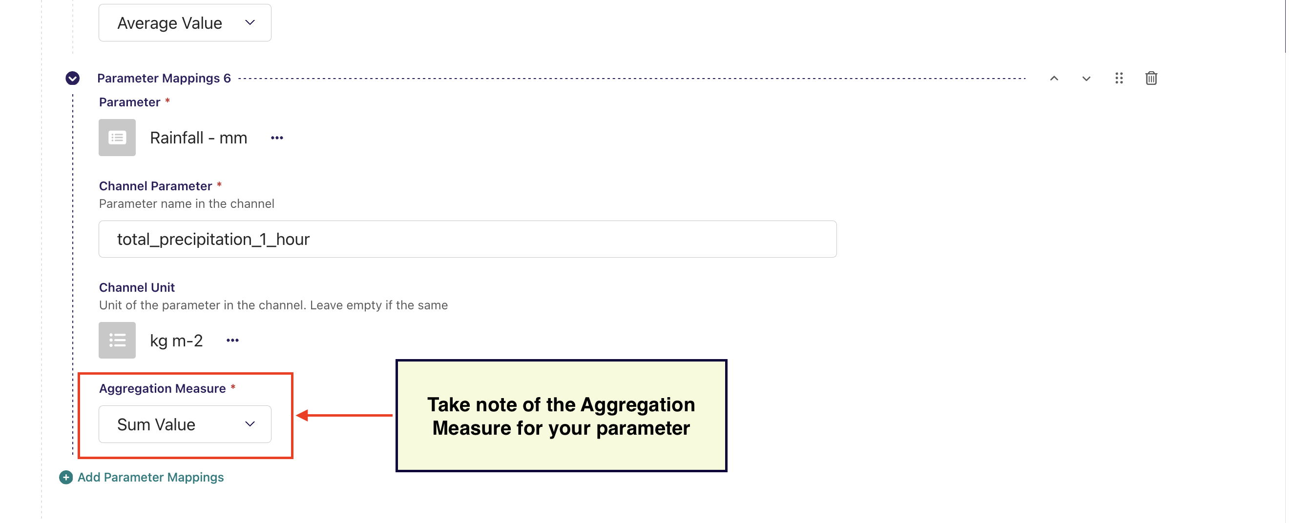 Aggregation Measure Example
